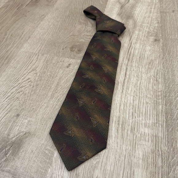 Vintage Joseph Abboud American Soft 100% Silk Tie - Picture 2 of 6